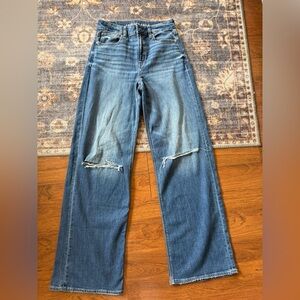 Classic Blue Distressed Women's Jeans